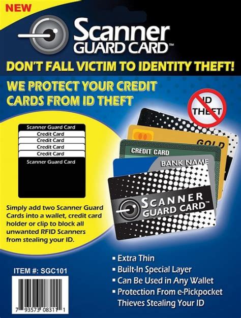 scanner guard rfid protection cards for wallets|rfid blocking wallet scam.